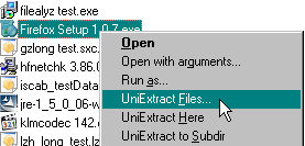 Universal Extractor freeware screenshot