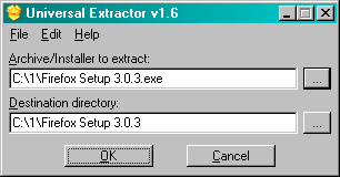 Universal Extractor screenshot